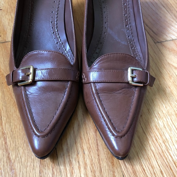 Brooks Brothers Brown Leather Heels - Picture 2 of 7